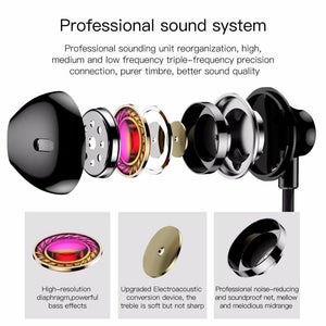 Baseus H06 In-ear Stereo Bass Earphones Headphones 3.5mm jack wired control HiFi Earbuds Headset for iPhone Xiaomi Mobile Phone - Planet Gates