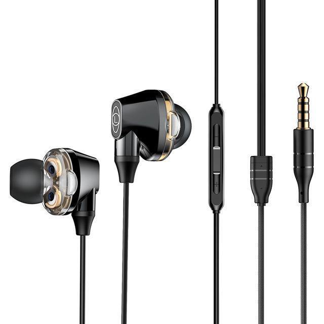 Planet Gates Black Baseus H10 Dual Dynamic Driver Wired Earphone For Phone Stereo Sound Casque 3.5mm Jack Earpiece With Mic kulakl k Fone De Ouvido