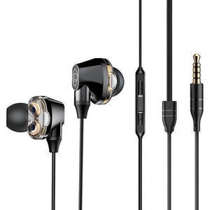 Planet Gates Black Baseus H10 Dual Dynamic Driver Wired Earphone For Phone Stereo Sound Casque 3.5mm Jack Earpiece With Mic kulakl k Fone De Ouvido