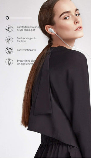 Planet Gates Black Baseus H10 Dual Dynamic Driver Wired Earphone For Phone Stereo Sound Casque 3.5mm Jack Earpiece With Mic kulakl k Fone De Ouvido