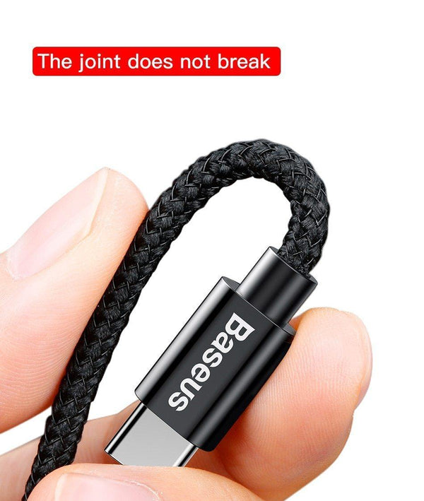 Planet Gates Black Baseus Metal Car Charger Adapter for Mobile Phone 3.4A Dual USB Car Phone Charger for iPhone Samsung & Micro USB / Type C Cable