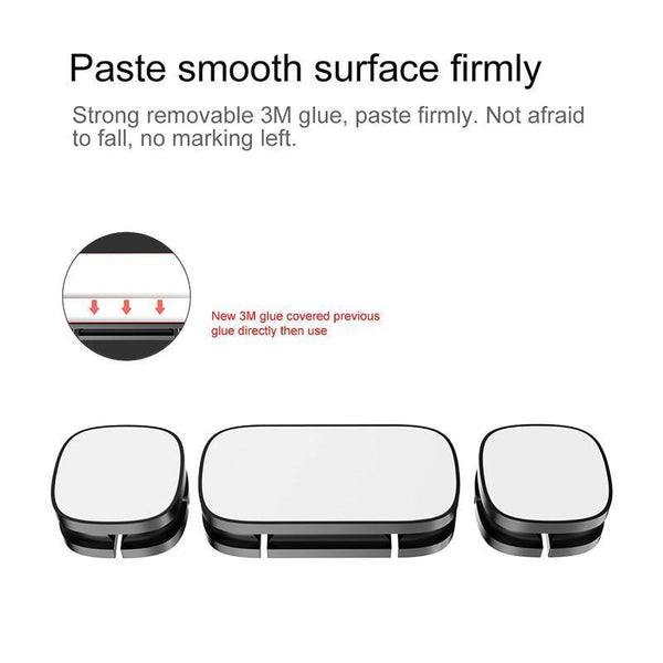 Planet Gates Black Baseus Mobile Phone Cable Clip For Car Desktop Tidy Charger Cable Organizer For Data Cable Digital Wire Charging Cable Winder
