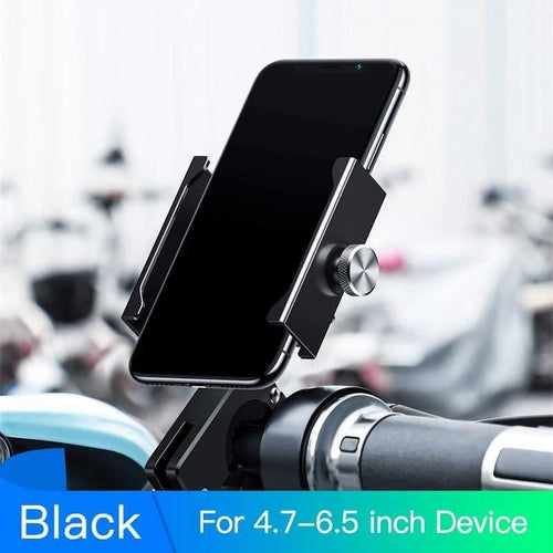 Baseus Motorcycle Phone Holder for Bicycle Rear View Mirror Mount Stand Scooter Motorbike Phone Holder for 4.7-6.5 inch Phone