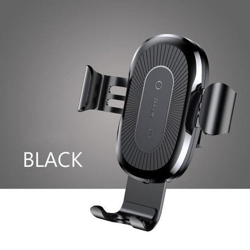 Planet Gates Black Baseus Qi Car Wireless Charger For iPhone 8 X XS Max XR Samsung Mobile Phone Charger 10W Fast Wireless Car Charging Mount Holder