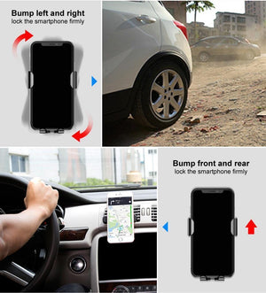 Planet Gates Black Baseus Qi Car Wireless Charger For iPhone 8 X XS Max XR Samsung Mobile Phone Charger 10W Fast Wireless Car Charging Mount Holder