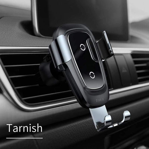 Baseus Qi Wireless Charger Car Phone Holder for iPhone 11Pro Samsung Mobile Phone Holder Stand Air Vent Mount Gravity Car Holder
