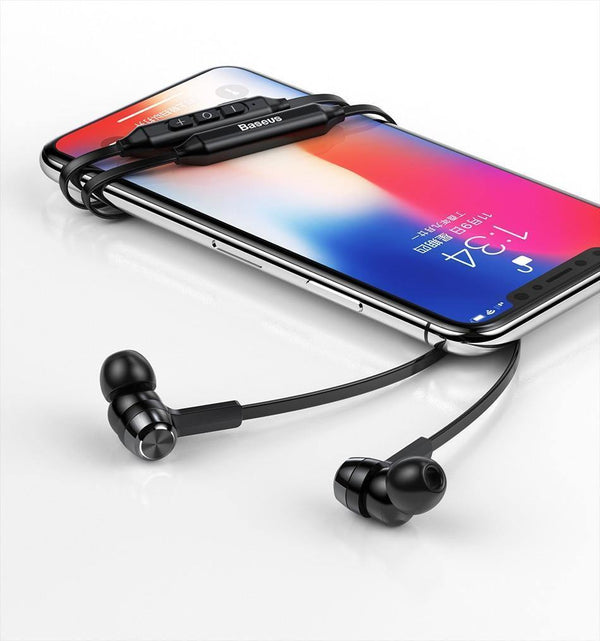 Planet Gates BLACK Baseus S06 Neckband Bluetooth Earphone Wireless headphone For Xiaomi iPhone earbuds stereo auriculares fone de ouvido with MIC