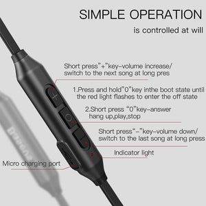 Baseus S06 Neckband Bluetooth Earphone Wireless headphone For Xiaomi iPhone earbuds stereo auriculares fone de ouvido with MIC - Planet Gates