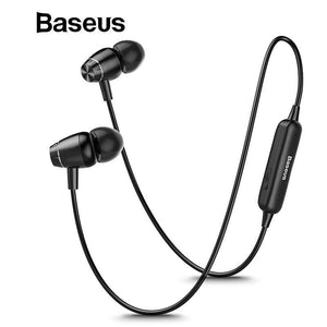 Planet Gates BLACK Baseus S09 Bluetooth Earphone Wireless headphone Magnet Earbuds With Microphone Stereo Auriculares Bluetooth Earpiece for Phone