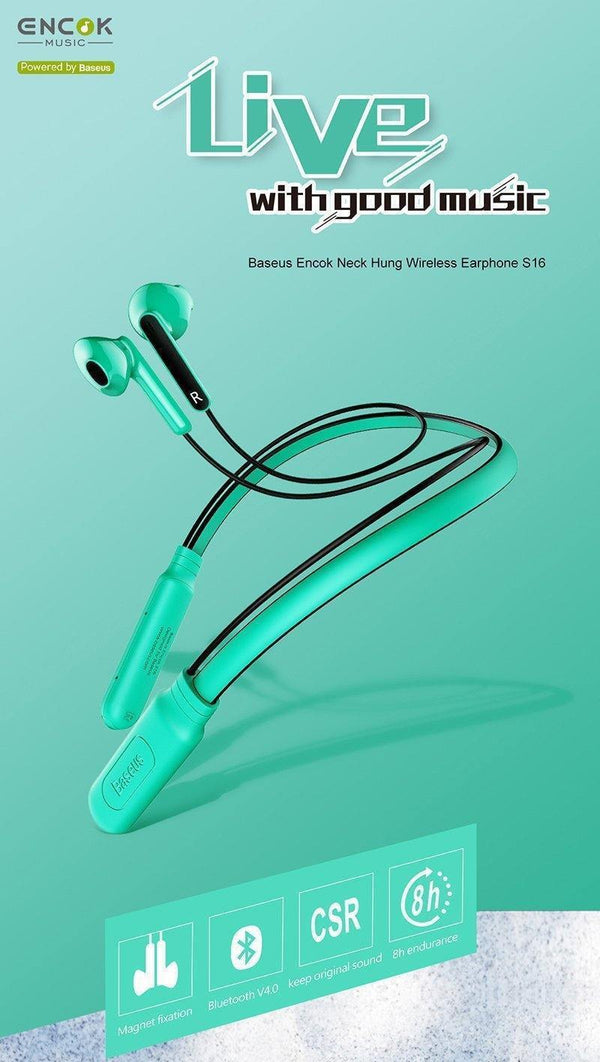 Planet Gates Black BASEUS S16 Professional In-Ear Bluetooth Earphone High fidelity Sound Quality Metal Heavy Bass Music Wireless Earphone for phone