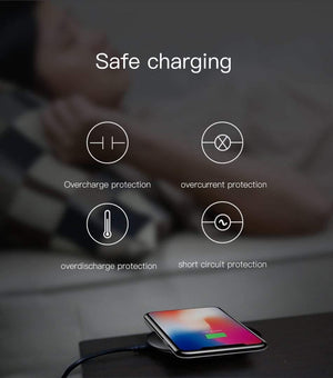 Planet Gates BLACK Baseus UFO Wireless Charger For iPhone X 8 Samsung Note8 S9 S8 Mobile Phone 10W Qi Wireless Charging Charger Fast Charging Pad