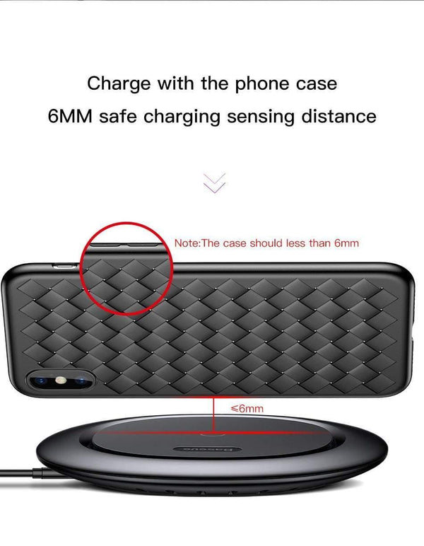 Planet Gates BLACK Baseus UFO Wireless Charger For iPhone X 8 Samsung Note8 S9 S8 Mobile Phone 10W Qi Wireless Charging Charger Fast Charging Pad