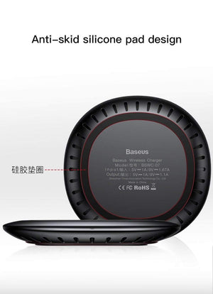 Planet Gates BLACK Baseus UFO Wireless Charger For iPhone X 8 Samsung Note8 S9 S8 Mobile Phone 10W Qi Wireless Charging Charger Fast Charging Pad