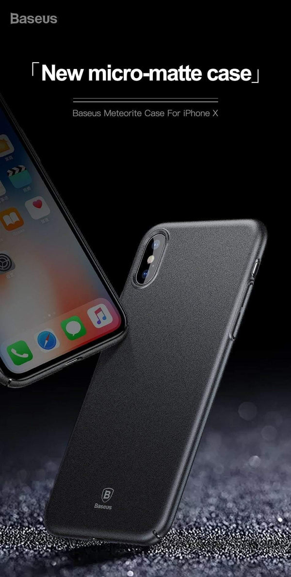 Baseus Ultra Thin Hard Plastic Case For iPhone X Luxury Retro Rocky Pattern Case for iPhone X Coque Funda - Planet Gates