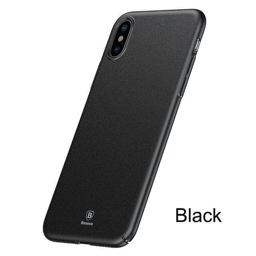 Planet Gates Black Baseus Ultra Thin Hard Plastic Case For iPhone X Luxury Retro Rocky Pattern Case for iPhone X Coque Funda