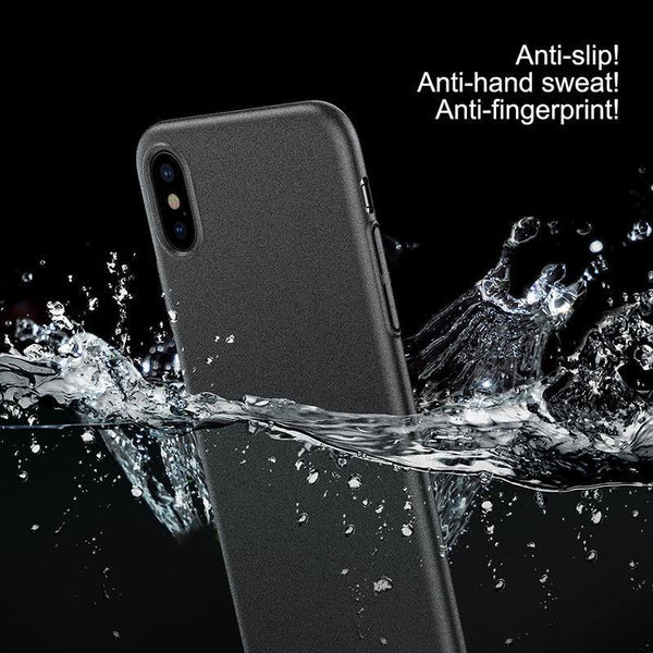 Planet Gates Black Baseus Ultra Thin Hard Plastic Case For iPhone X Luxury Retro Rocky Pattern Case for iPhone X Coque Funda