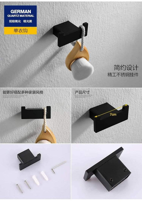 Planet Gates Black Bathroom Accessories Bath Hardware  Set paper holder Towel Rack Bar soap holder Shelf Rack Hook toilet brush juego de bano