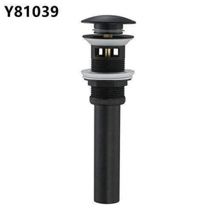 Planet Gates black Bathroom Basin Sink Pop Up Drain Brass with Overflow Vanity bath Sink Waste Drainer 8 Colors Bathroom accessories Y81034