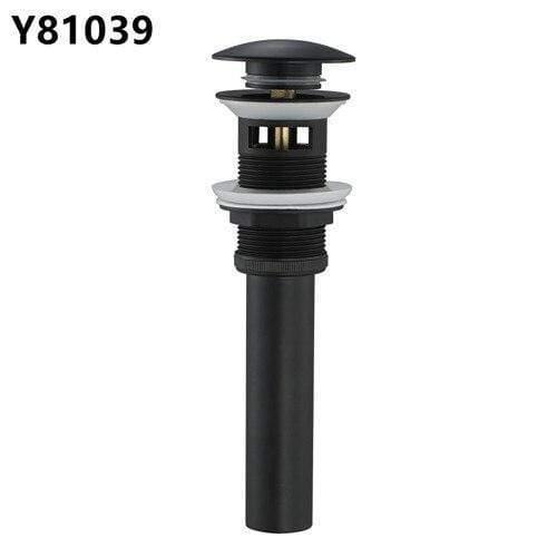 Planet Gates Black Bathroom Basin Sink Pop Up Drain Brass with Overflow Vanity Sink Waste Drainer 8 Colors Bathroom accessories Y81033