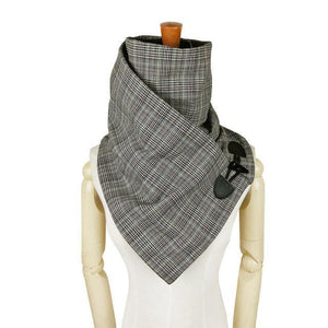 Planet Gates black beige Wool winter women men scarf fashion shawl neck wrap scarves wrap Unisex scarf  Horn Toggle Closure