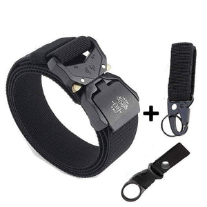 Jeans Belt For Men Aluminum Alloy Pluggable Buckle Training Tactical Belts Comfortable High Quality Male Belt Hunting