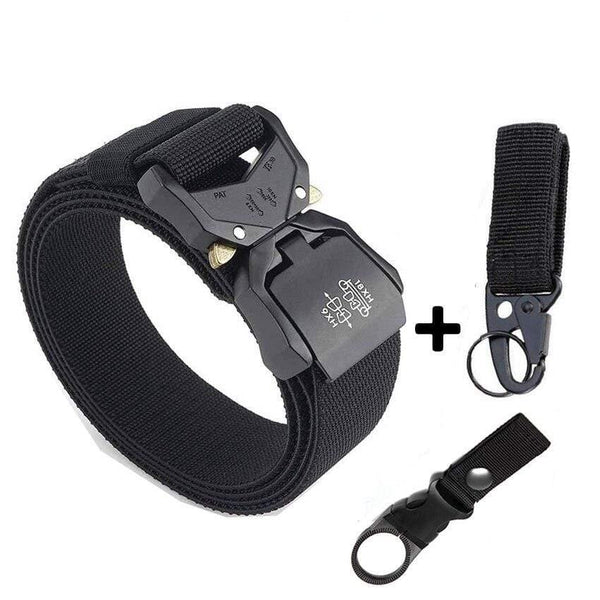 Jeans Belt For Men Aluminum Alloy Pluggable Buckle Training Tactical Belts Comfortable High Quality Male Belt Hunting