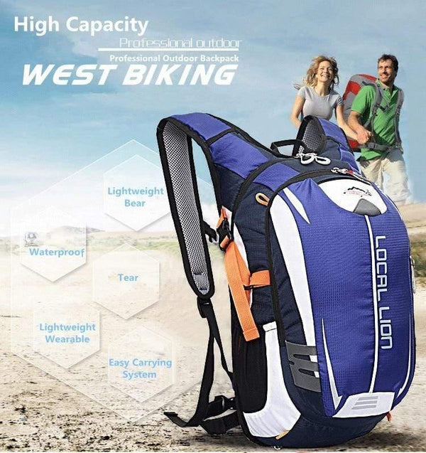 Planet Gates black Bicycle Bag Bike MTB Outdoor equipment 18L Climbing Hiking Breathable Outdoor Cycling Backpack Riding Bicycle Bag