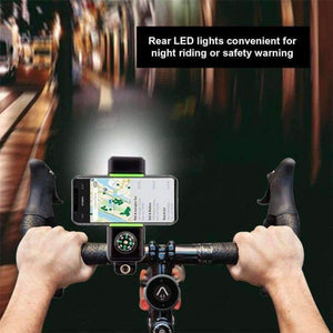 Planet Gates Black Bicycle phone holder  Motorcycle Phone Holder with Compass and LED Light Adjustable Phone Mount and Bicycle Handlebar