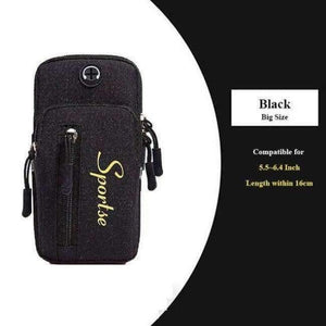 Planet Gates Black big Armband For iPhone X 8 7 Plus Arm Phone Holder Case For Xiaomi Huawei Hand Sports Phone Pouch Universal For 5.0-6.2 Inch