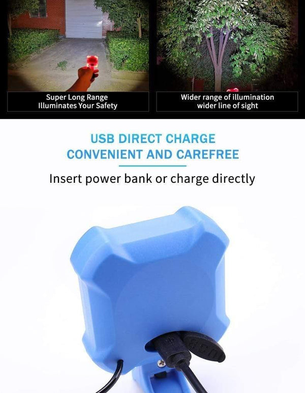 Planet Gates Black Bike Bell 4 Lamp Cycling Light Electric Horn Waterproof USB Charging Loud Alarm Security Bicycle Bell Sounds Cycling Accessories