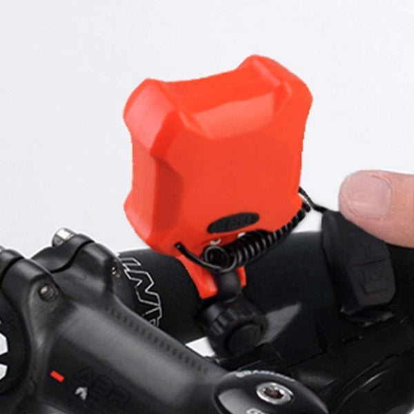 Planet Gates Black Bike Bell 4 Lamp Cycling Light Electric Horn Waterproof USB Charging Loud Alarm Security Bicycle Bell Sounds Cycling Accessories