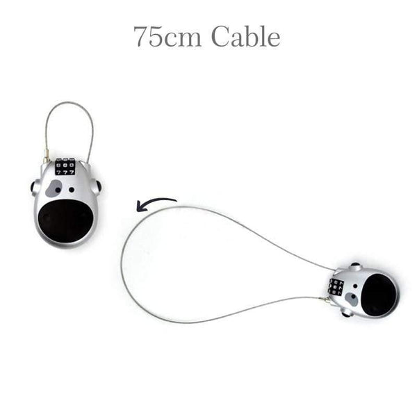 Planet Gates Black Bike Lock MINI Cable Bike Bicycle Lock Cow Password Helmet Lock Portable Cycling MTB Road Bike Motorbike Helmet Lock Accessories