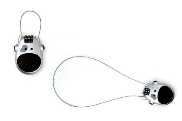 Planet Gates Black Bike Lock MINI Cable Bike Bicycle Lock Cow Password Helmet Lock Portable Cycling MTB Road Bike Motorbike Helmet Lock Accessories