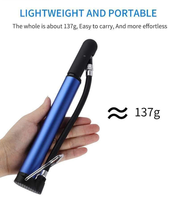 Planet Gates Black Bike Pump Bicycle Tire Portable Inflator Air Pump 100PSI Mountain Road Bike Accessories for Cycling MTB Bicycle Pump