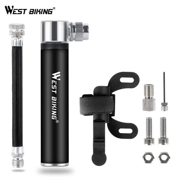 Planet Gates black Bike Pump Inflador Bicicleta Bicycle Air Pumps For AV/FV Cycling Inflator MTB Alloy Mini Hand Pump Bicycle Tire Pump