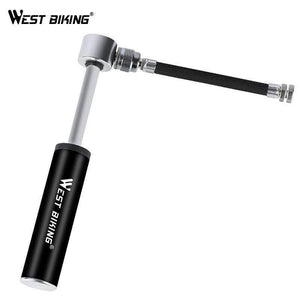 Planet Gates black Bike Pump Inflador Bicicleta Bicycle Air Pumps For AV/FV Cycling Inflator MTB Alloy Mini Hand Pump Bicycle Tire Pump