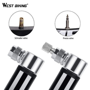 Planet Gates black Bike Pump Inflador Bicicleta Bicycle Air Pumps For AV/FV Cycling Inflator MTB Alloy Mini Hand Pump Bicycle Tire Pump