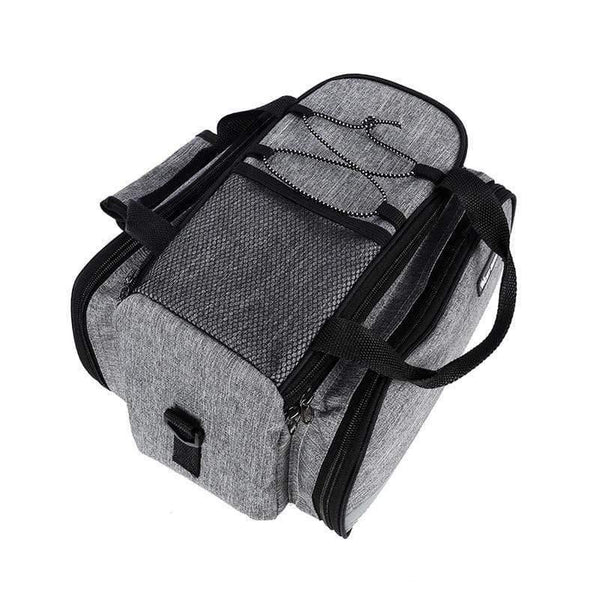 Planet Gates Black Bike Waterproof Seat Pannier Pack Luggage Cycling Bag 10-25L Bicycle Pannier Bag Rear Rack Trunk Bag With Rain Cover