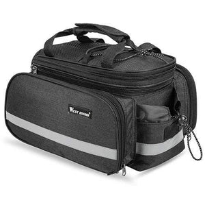 Planet Gates Black Bike Waterproof Seat Pannier Pack Luggage Cycling Bag 10-25L Bicycle Pannier Bag Rear Rack Trunk Bag With Rain Cover