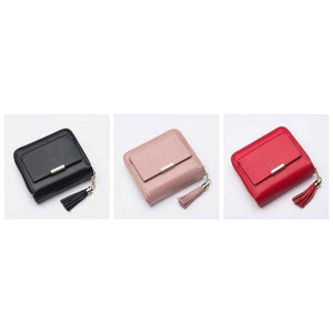 Planet Gates black BISON DENIM 100% Leather Women's Purse Zipper Coin Pocket Wallet Card Holder Female Money Bag Small carteira feminina N3276