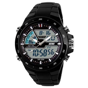 Planet Gates Black Black Bezel SKMEI Sports Watches Men Fashion Casual Digital Quartz Wristwatches Alarm 30M Waterproof Military Chrono Relogio Masculino 1016