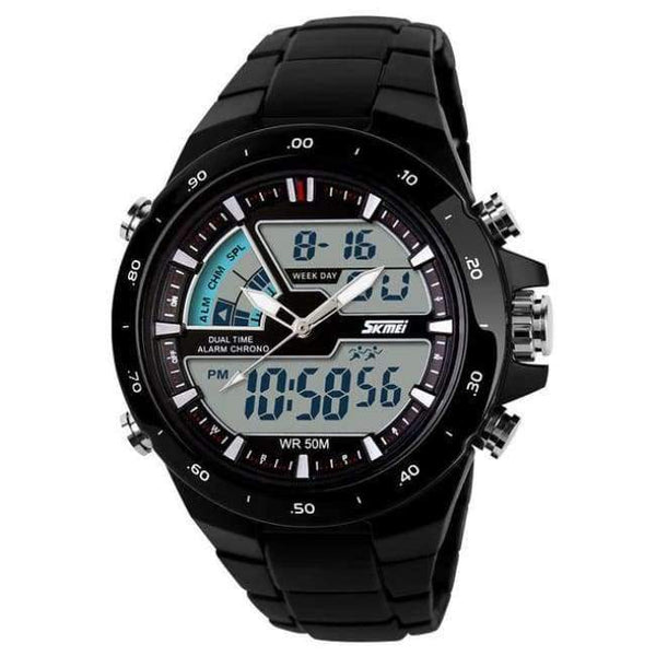 Planet Gates Black Black Bezel SKMEI Sports Watches Men Fashion Casual Digital Quartz Wristwatches Alarm 30M Waterproof Military Chrono Relogio Masculino 1016