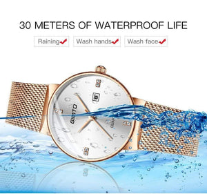 Planet Gates Black Black Box Women Watches Minimalism Rhinestone Calendar Japan Quartz Lady Wristwatch Holiday Lover's Gift Watch