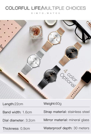 Planet Gates Black Black Box Women Watches Minimalism Rhinestone Calendar Japan Quartz Lady Wristwatch Holiday Lover's Gift Watch