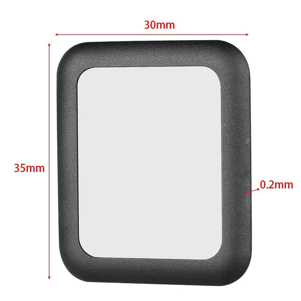 Planet Gates black Black Premium Glass Film 0.2mm Tempered Glass Full Metal Protector for Smart watch Apple Watch 38mm