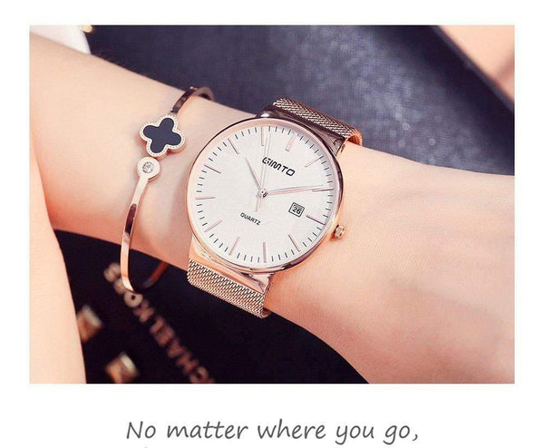 Planet Gates black black Women Watch Minimalism Simple Stylish Luxury Casual lady Watches Waterproof Dress Wristwatch for Female