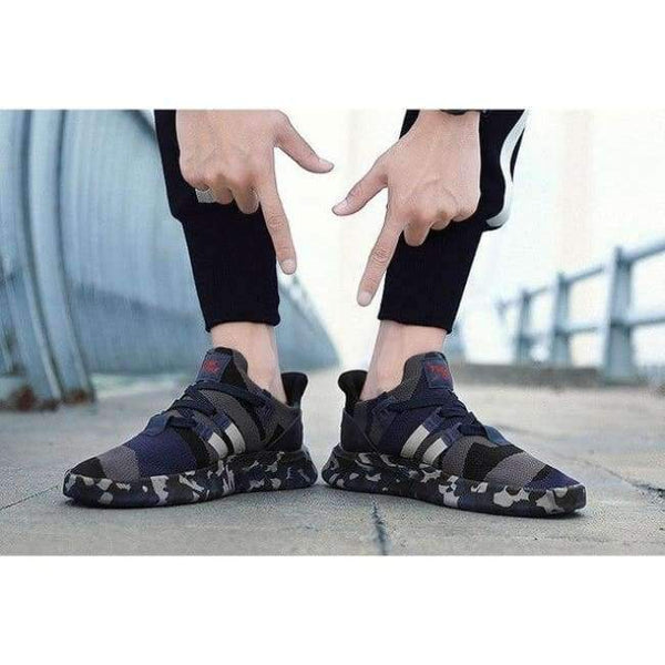 Planet Gates black blue / 11 Men's Vulcanize Shoes Men Spring Autumn Shockproof Casual Canvas Sneakers Lace-up High Style Colors Camouflage Shallow Man Shoes