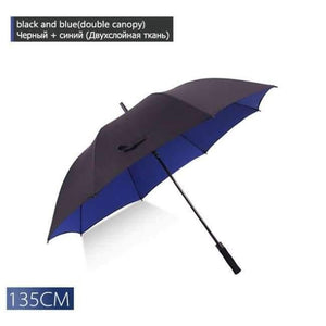 Planet Gates black-blue-135CM 130cm large umbrella male golf rain umbrella windproof double-layer auto-open long handle umbrella female male