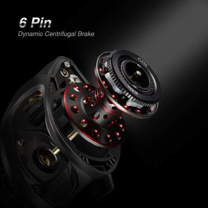 Planet Gates Black Blue 5.3 / 8 / Left Hand Phantom X Baitcasting Reel Multicolor 3 Gear Ratios Low Profile Fishing Reel Carbon Reel Handle 8.1kg Drag Ultra Smooth