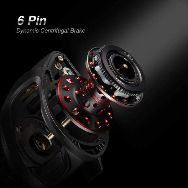 Planet Gates Black Blue 5.3 / 8 / Left Hand Phantom X Baitcasting Reel Multicolor 3 Gear Ratios Low Profile Fishing Reel Carbon Reel Handle 8.1kg Drag Ultra Smooth